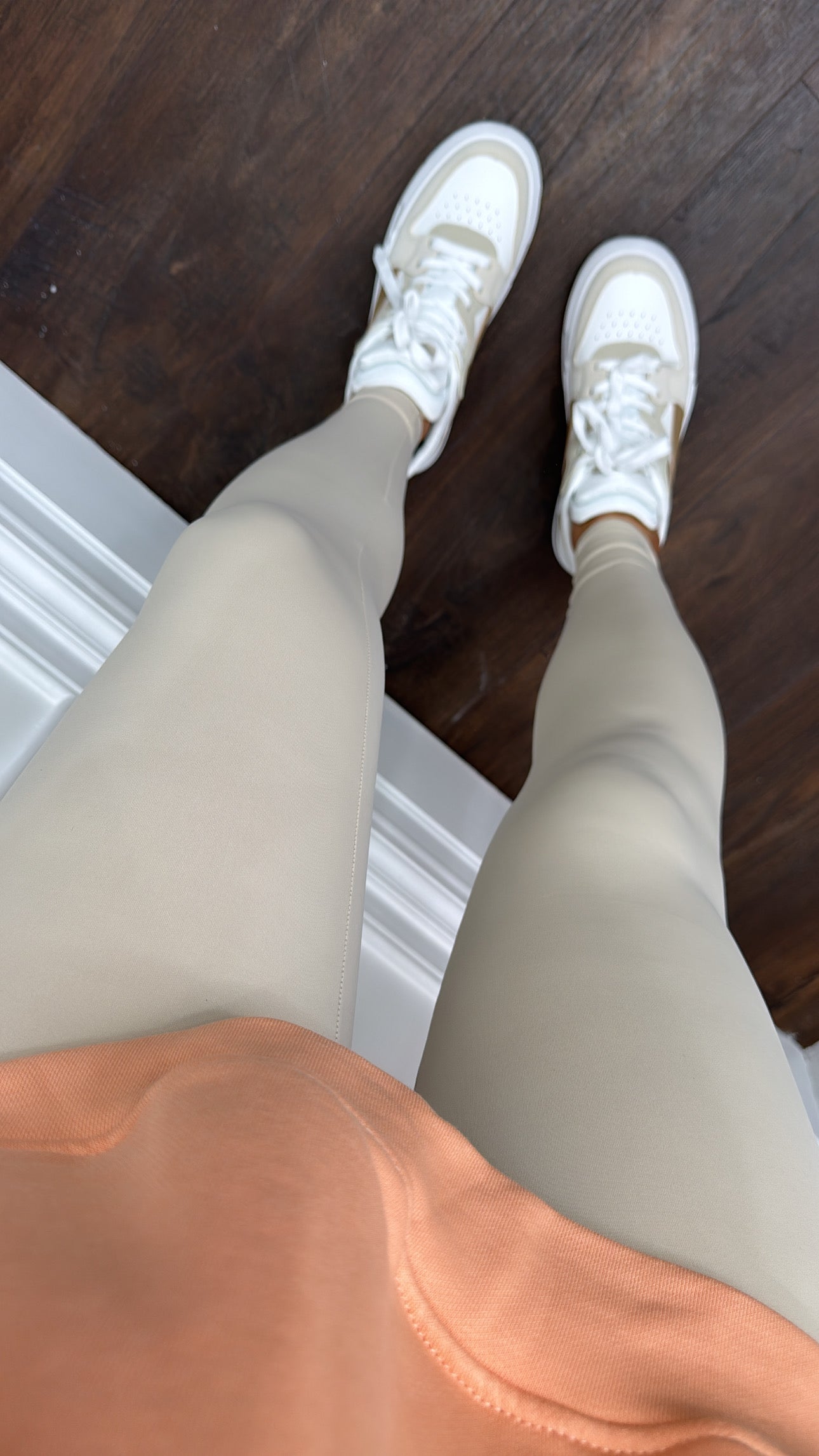 LIBBY beige high waist buttery soft leggings