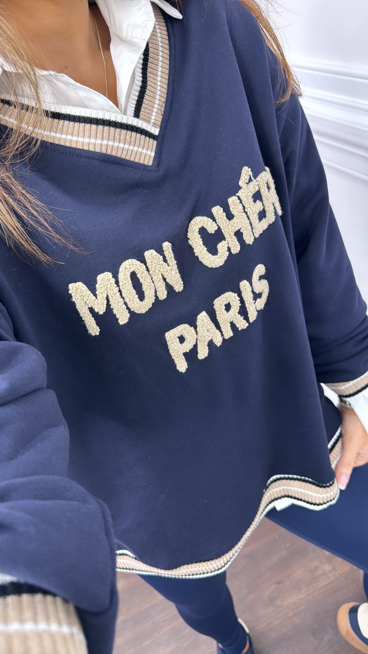 LOLA navy mon cheri sweatshirt