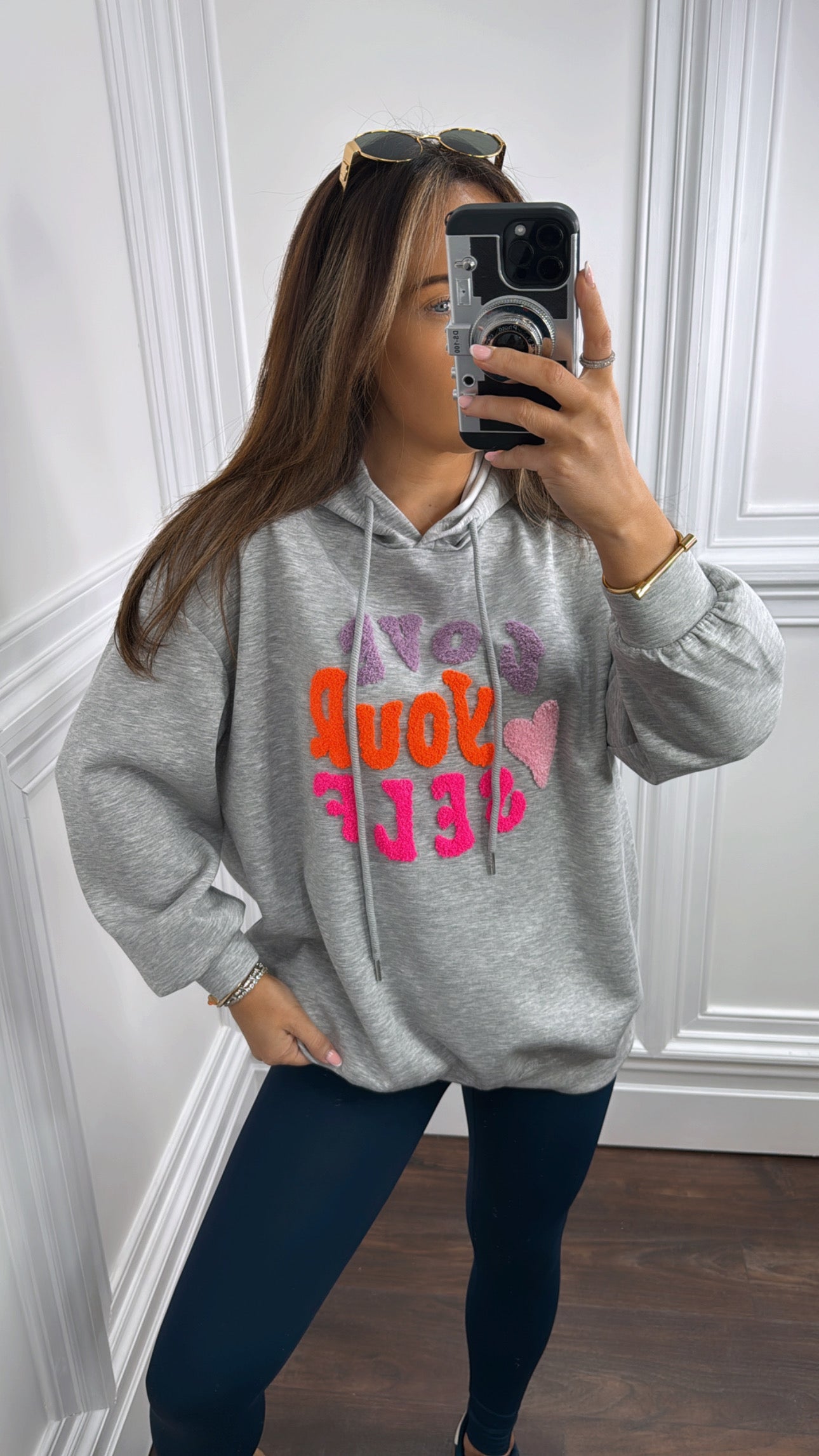 LOVE YOURSELF grey hoody