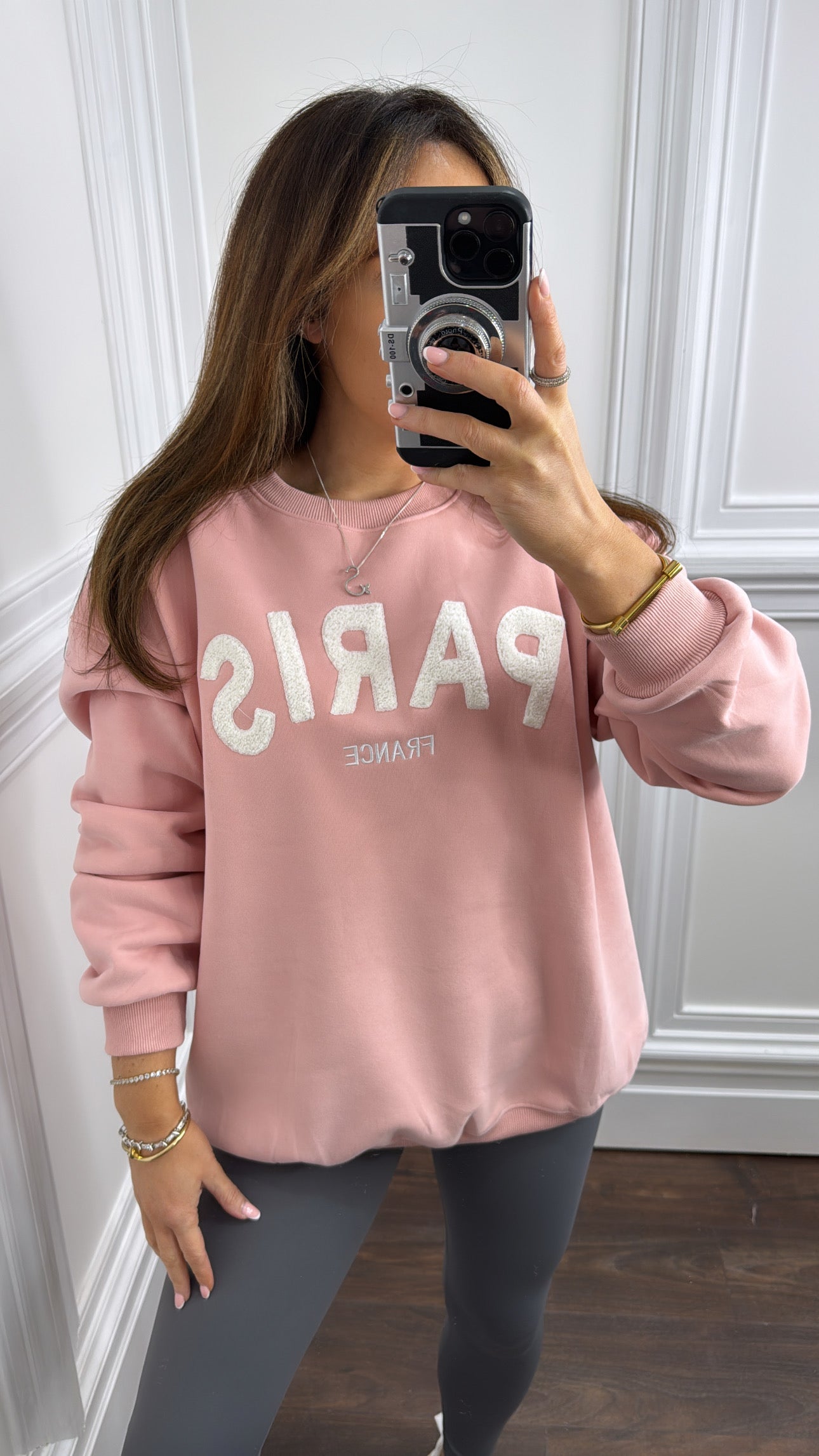 PARIS pink super soft sweatshirt