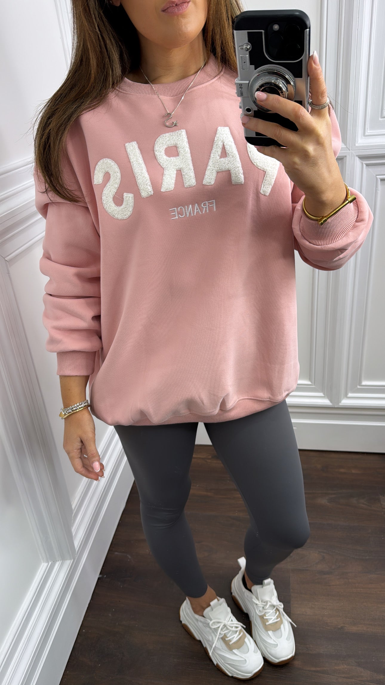 PARIS pink super soft sweatshirt