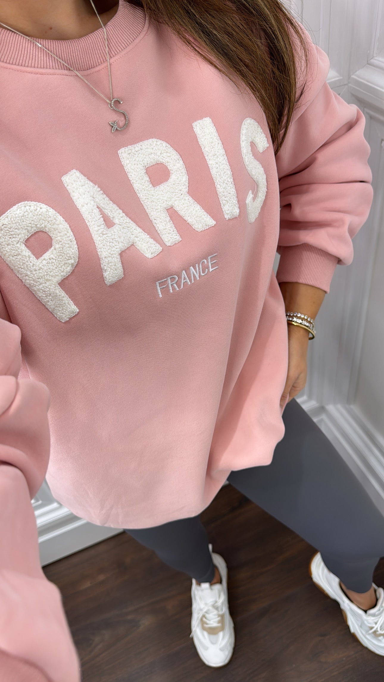 PARIS pink super soft sweatshirt