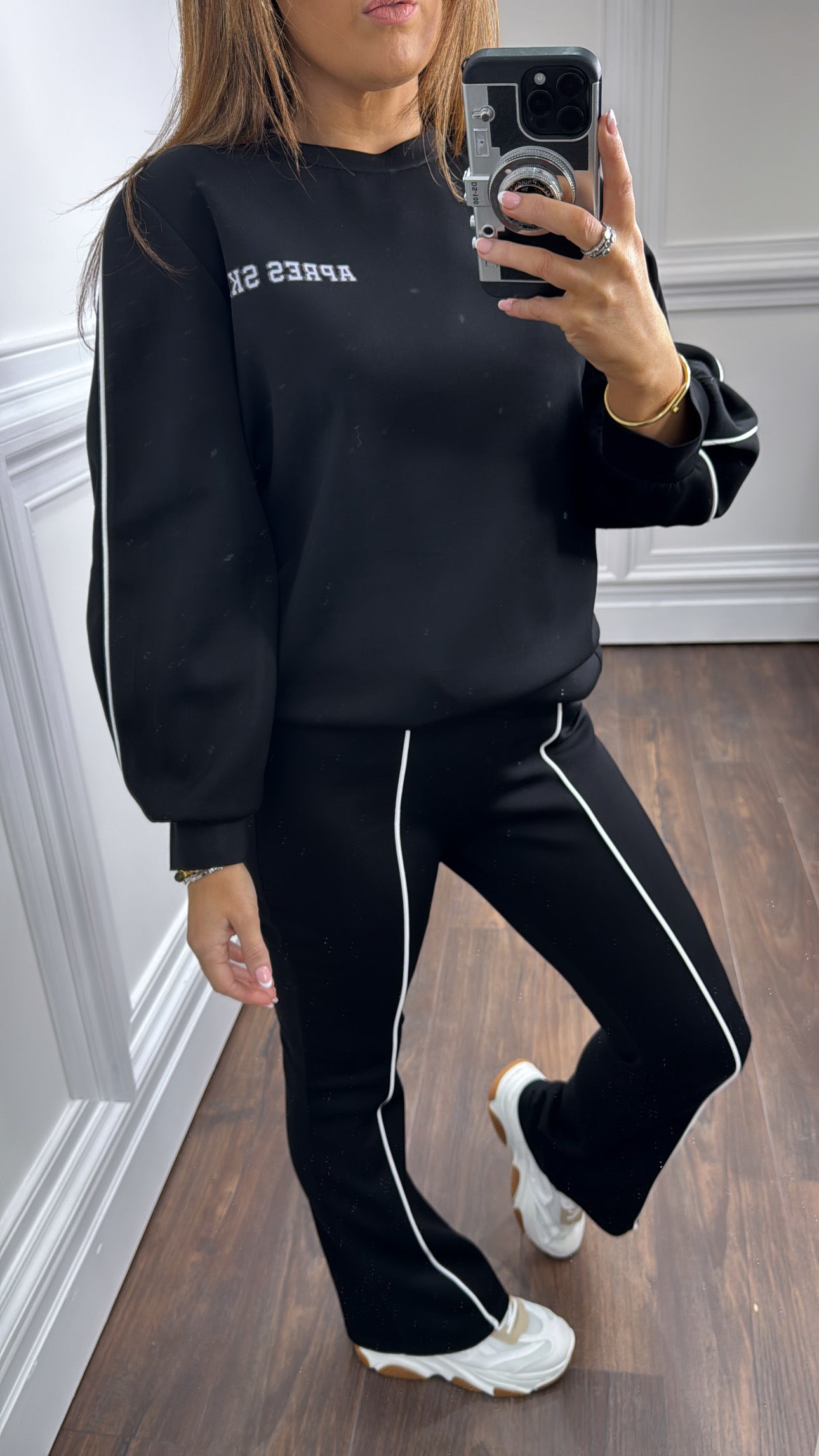 CLEO black apres-ski tracksuit