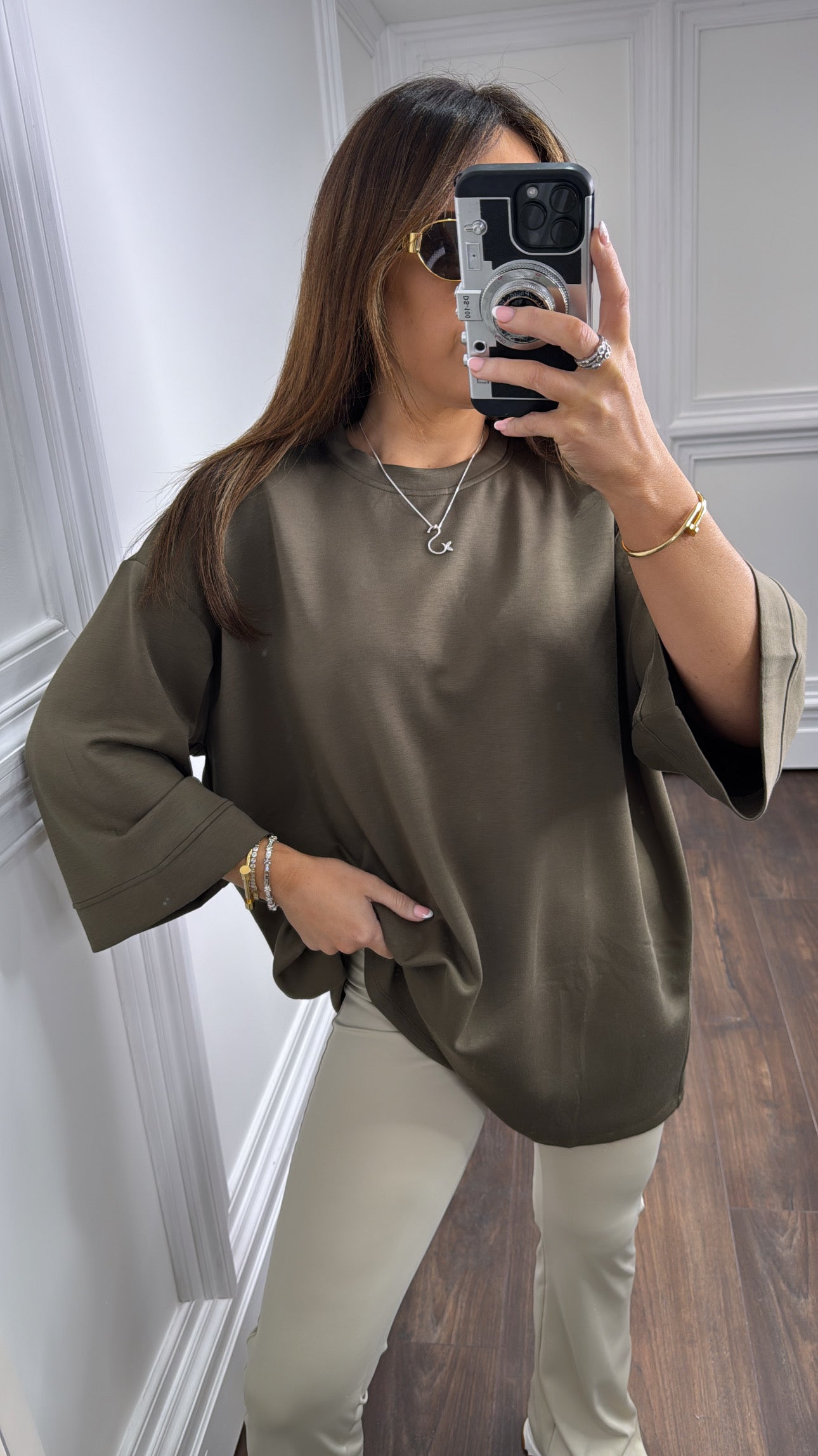 SIAN khaki super soft oversized tshirt