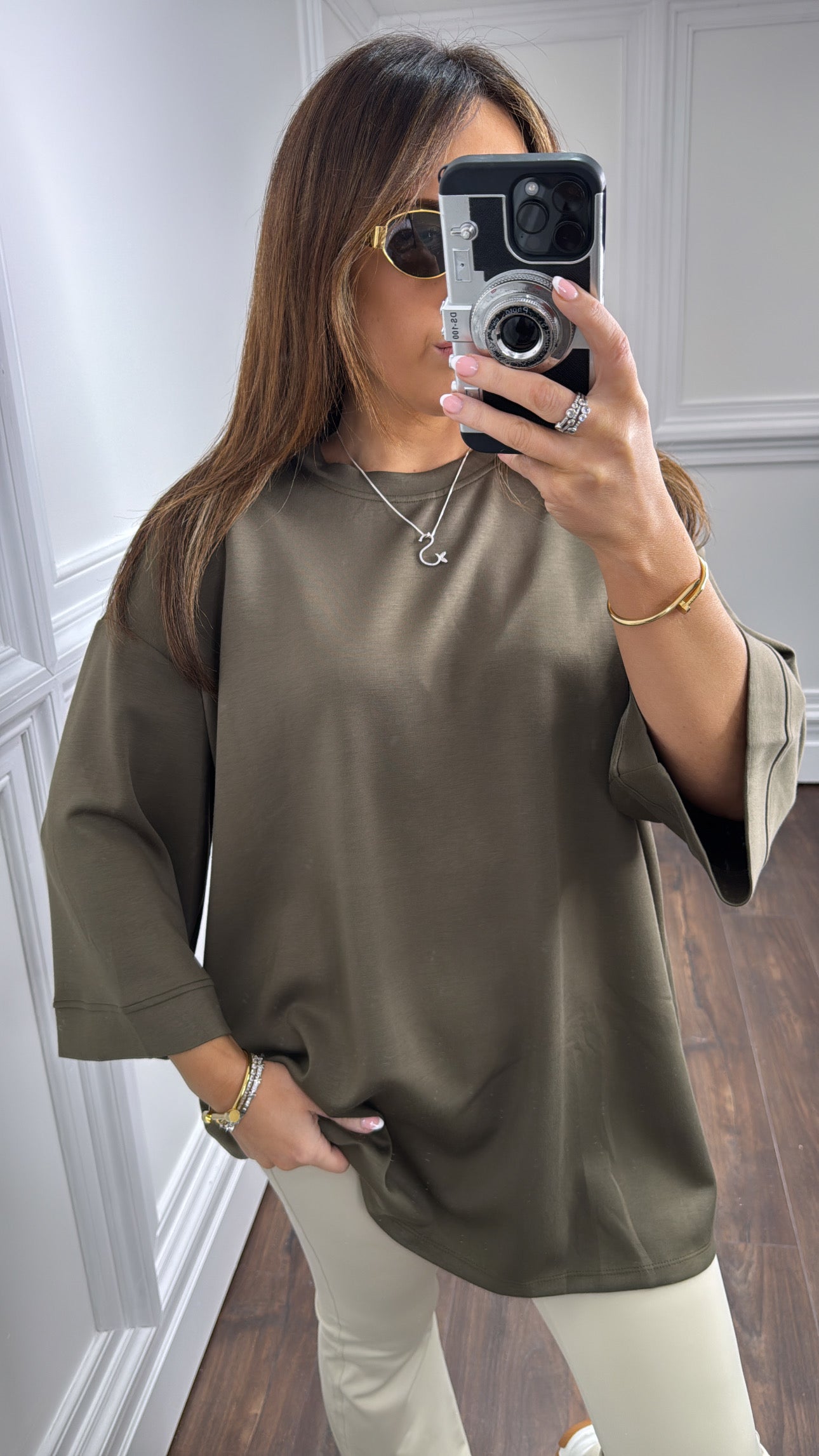 SIAN khaki super soft oversized tshirt