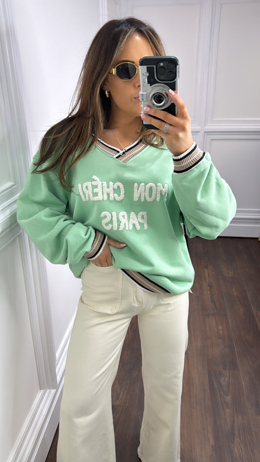 LOLA mint mon cheri sweatshirt