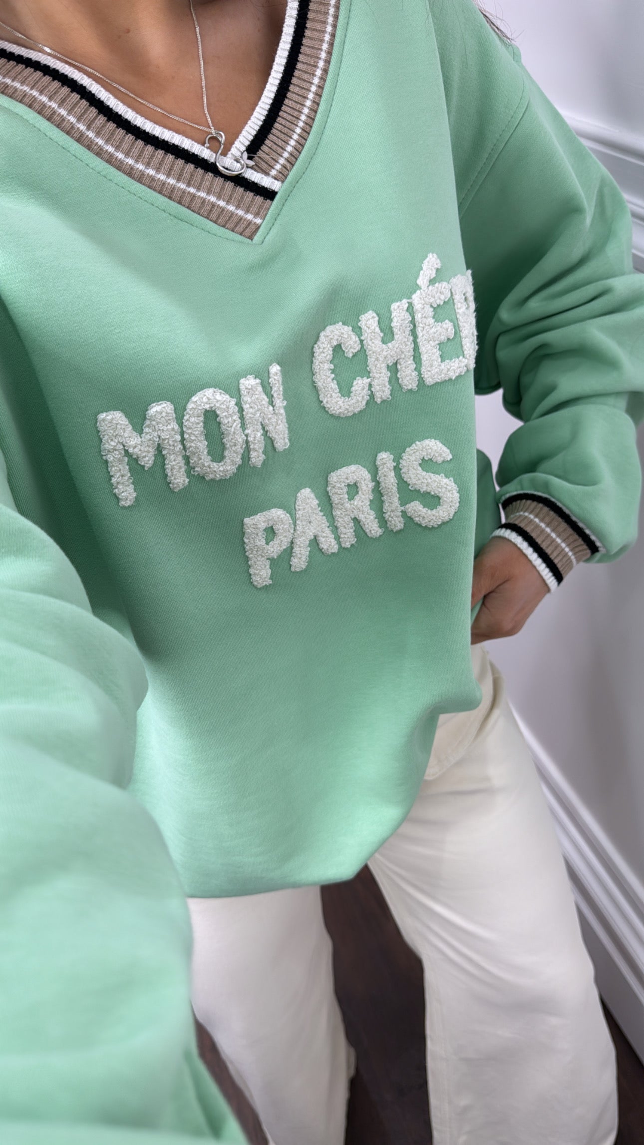 LOLA mint mon cheri sweatshirt