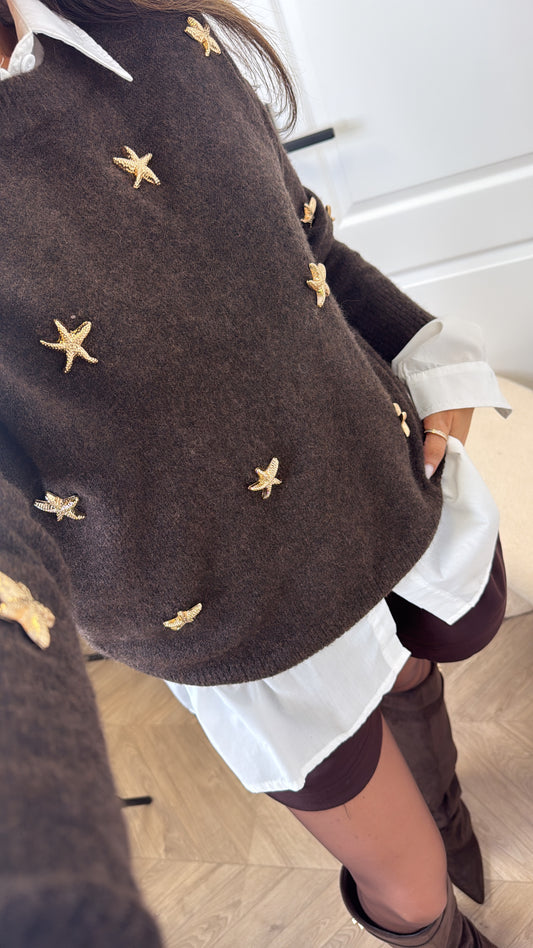 HOLLY brown super soft jumper