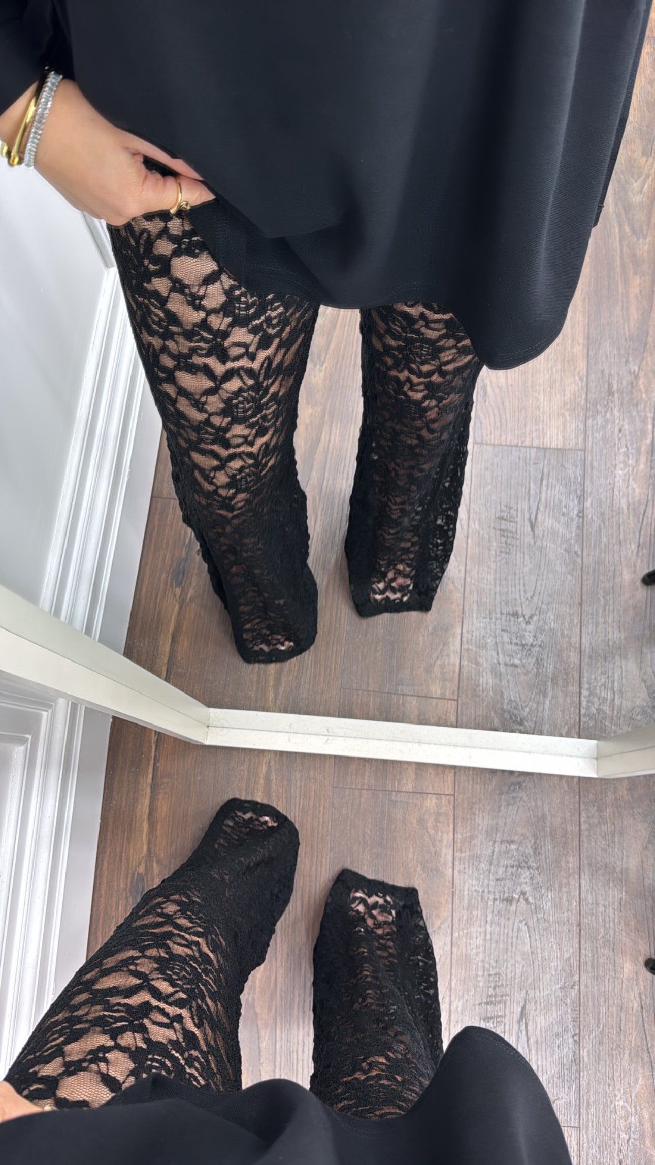 ESME black lace pants