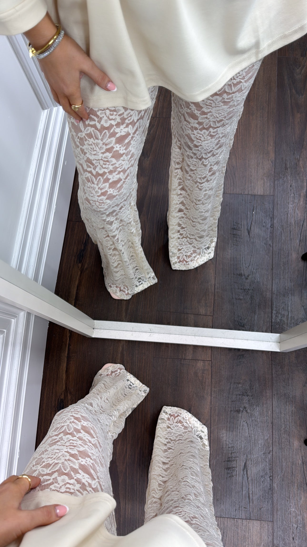 ESME cream lace pants