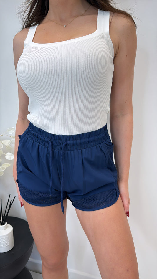 TAMMY navy running shorts