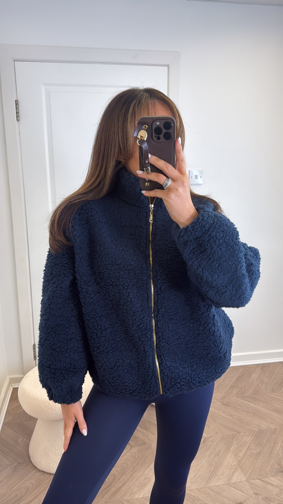 LISSY navy teddy jacket