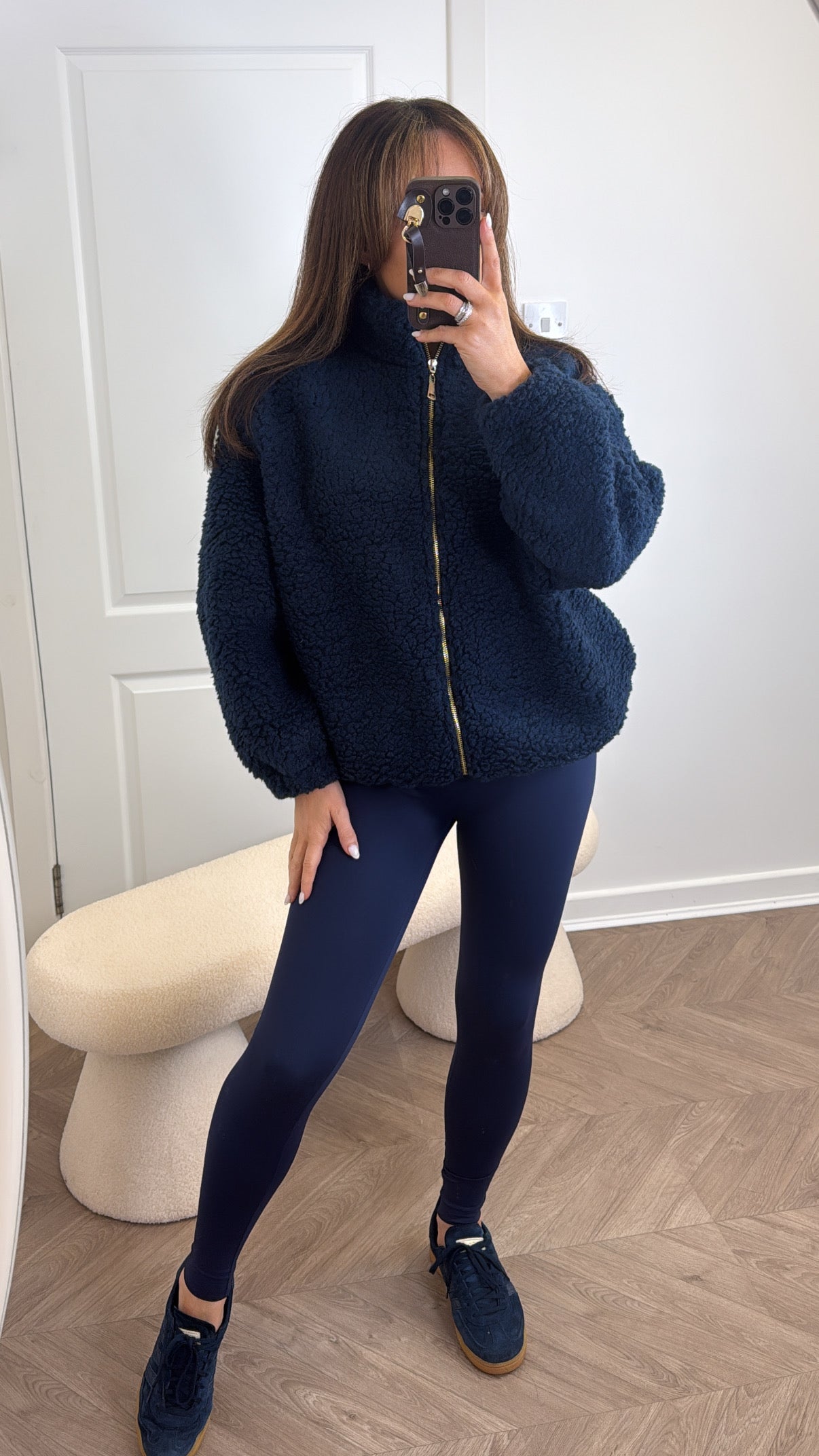 LISSY navy teddy jacket