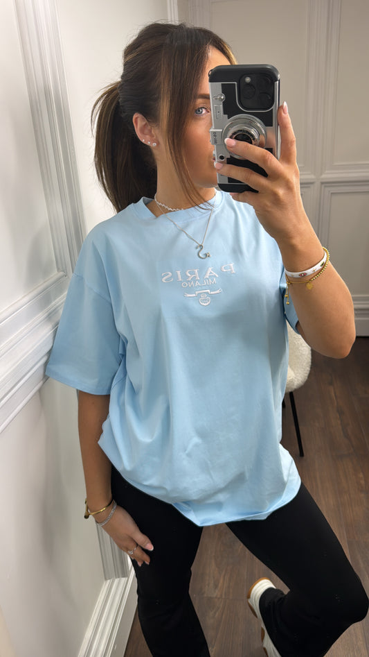 PARIS blue milano tshirt