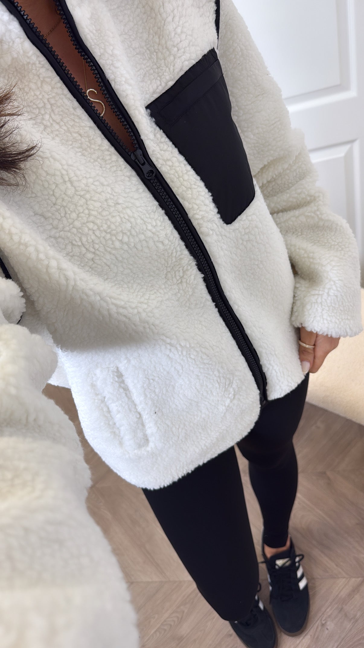 ZIA white teddy fleece