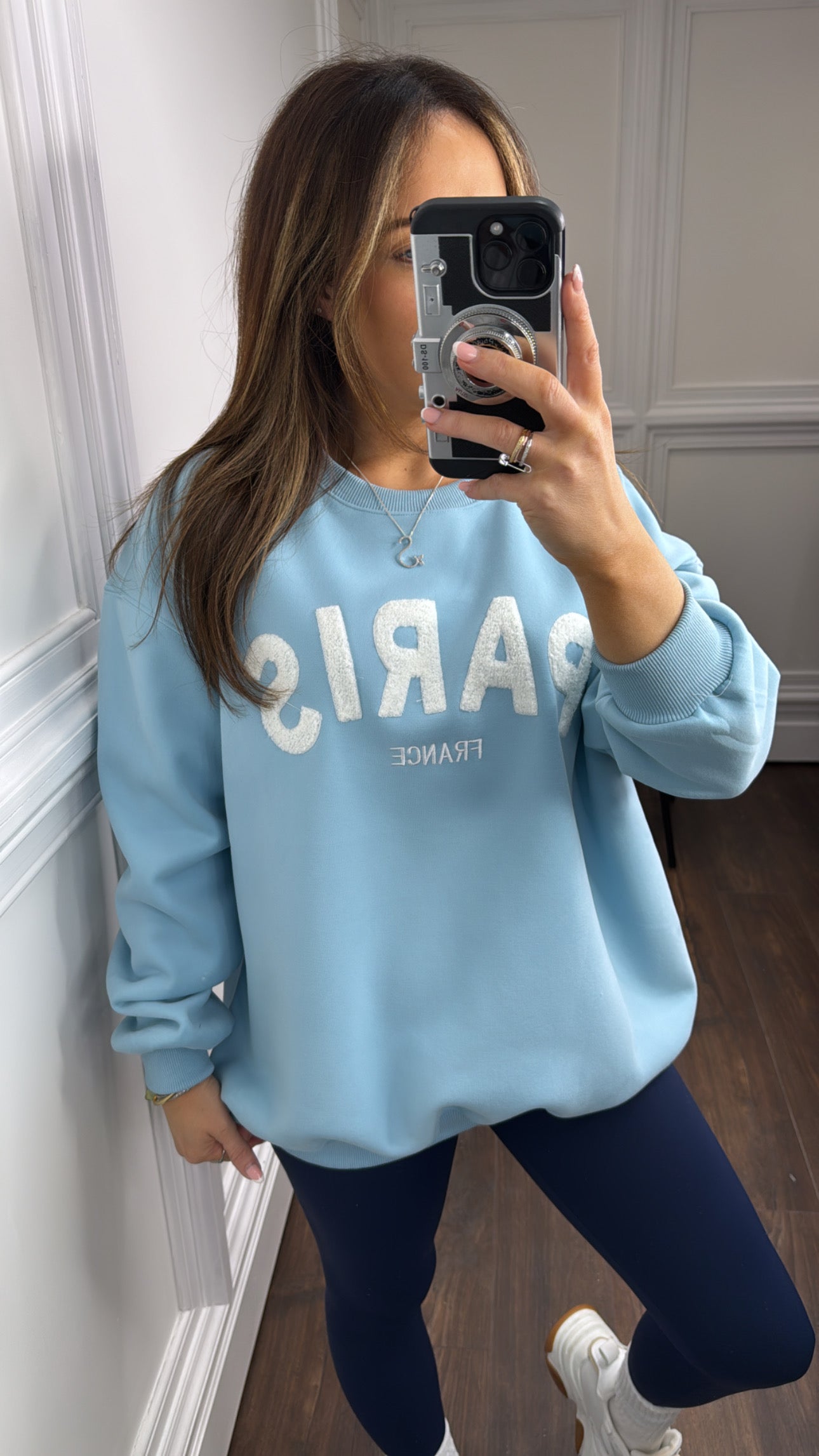 PARIS pale blue super soft sweatshirt