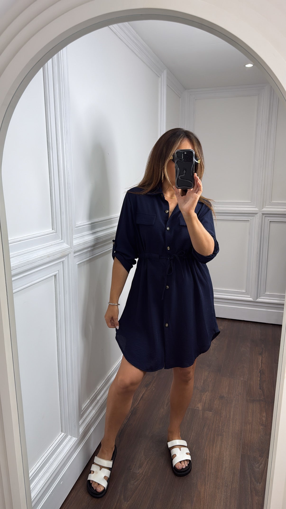 SAVANNAH navy utility style dress