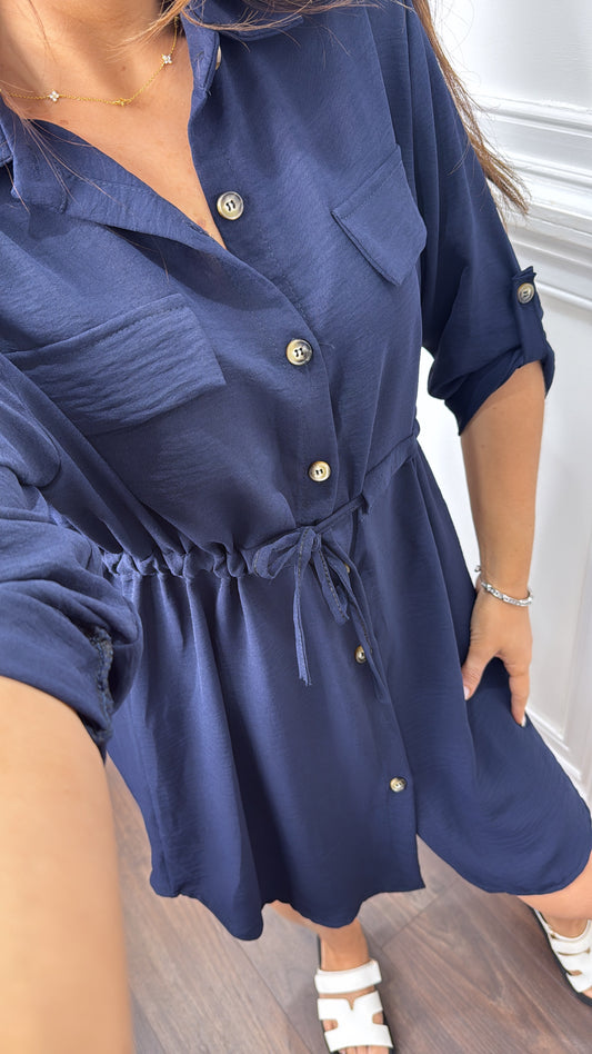 SAVANNAH navy utility style dress