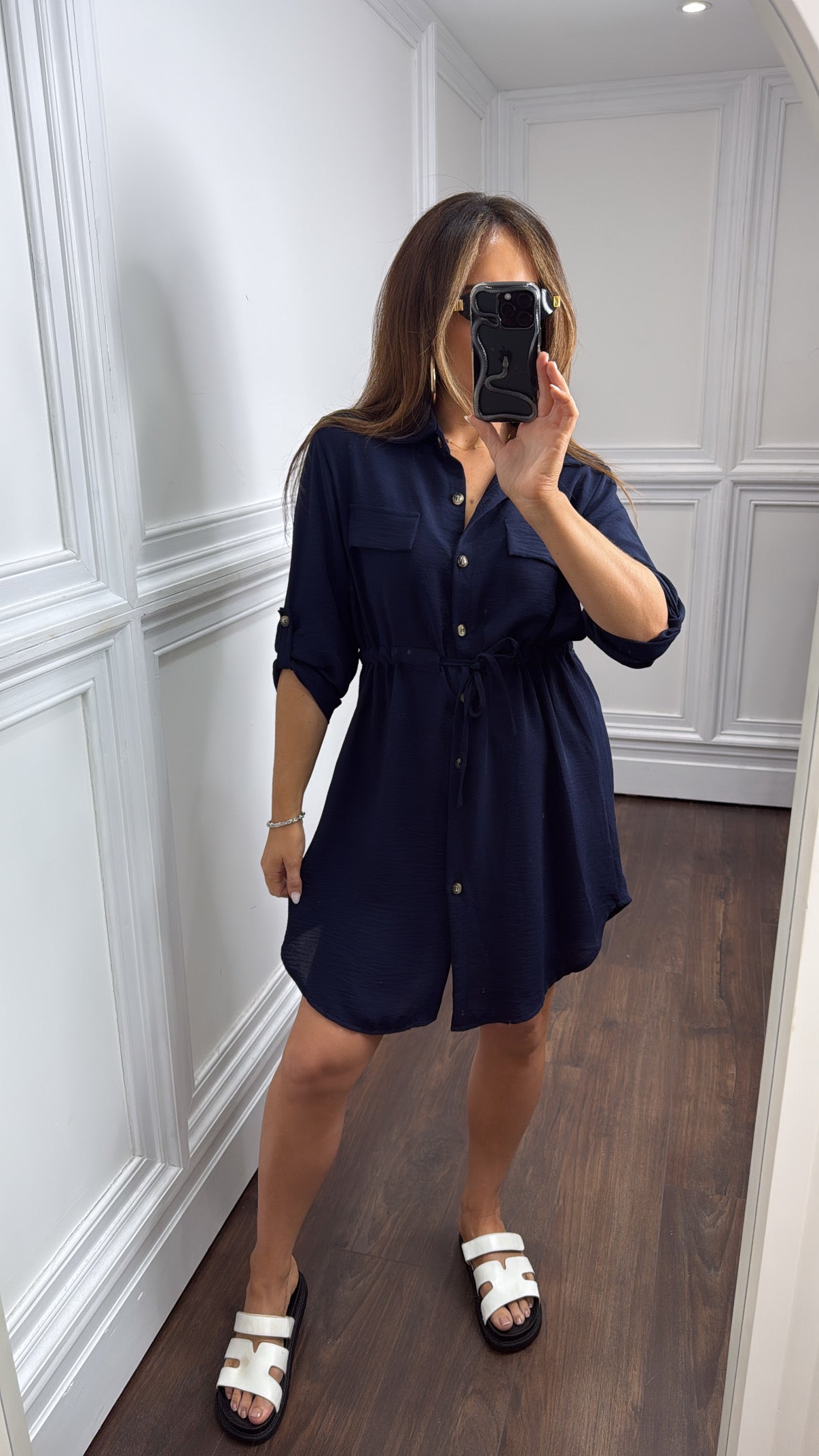 SAVANNAH navy utility style dress
