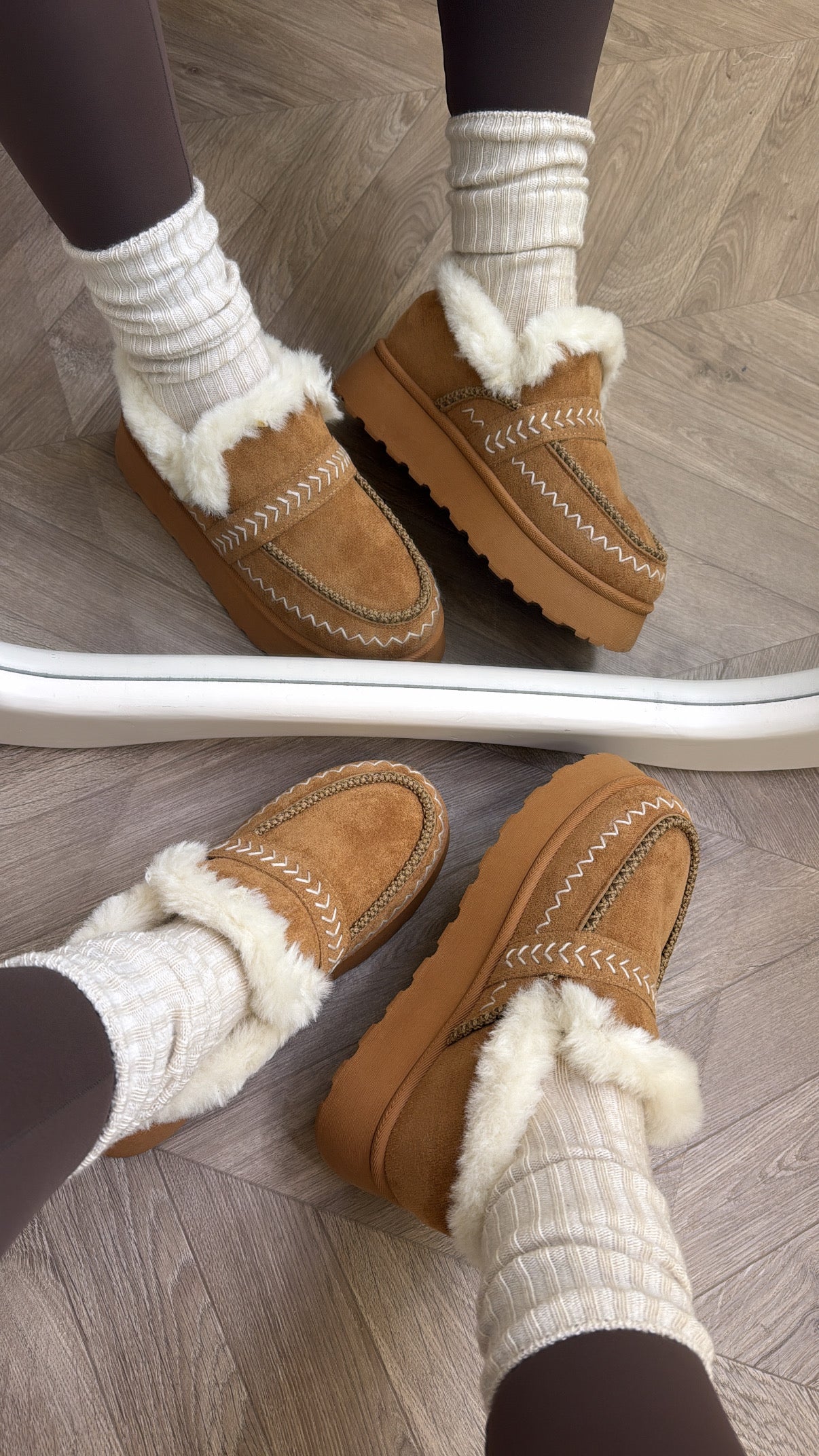 ONTARIO camel fluffy mules