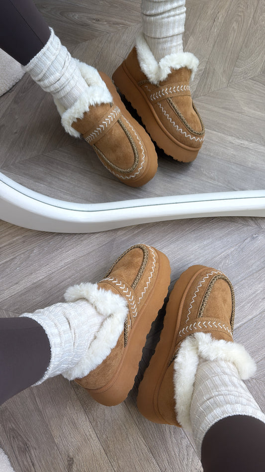 ONTARIO camel fluffy mules