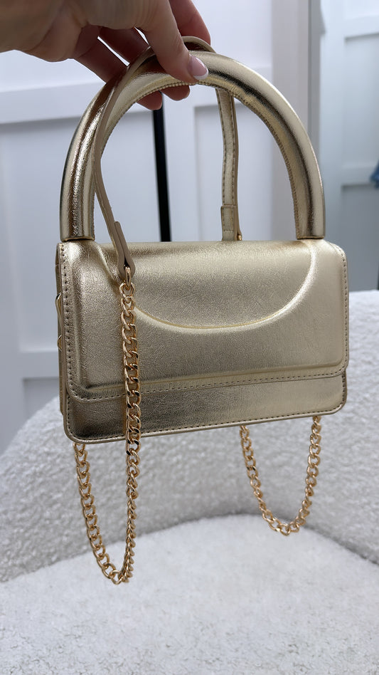 ZOEY gold chunky handle grab bag