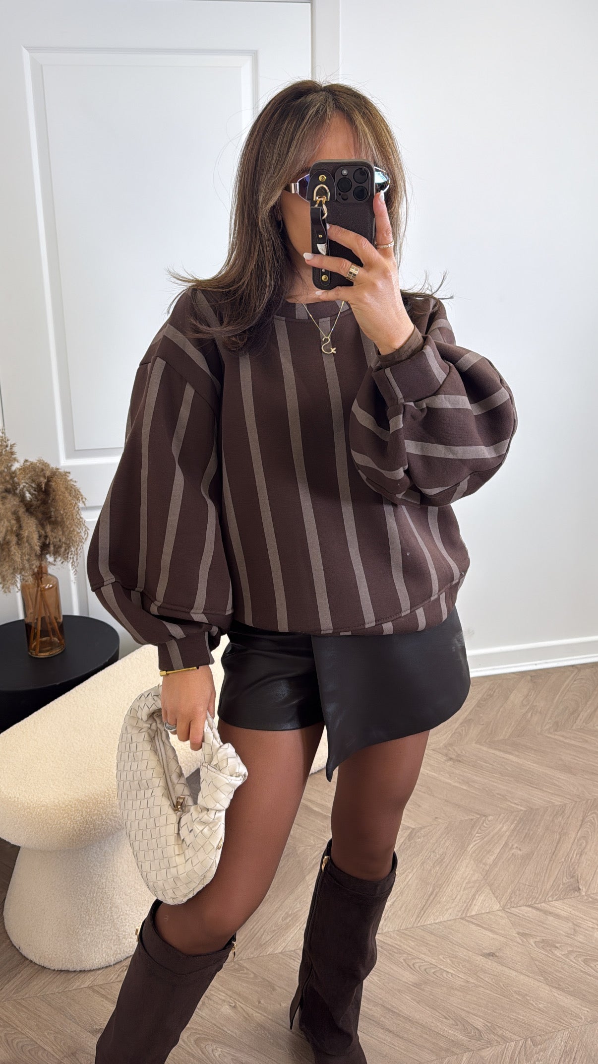 PENNY brown stripe jumper