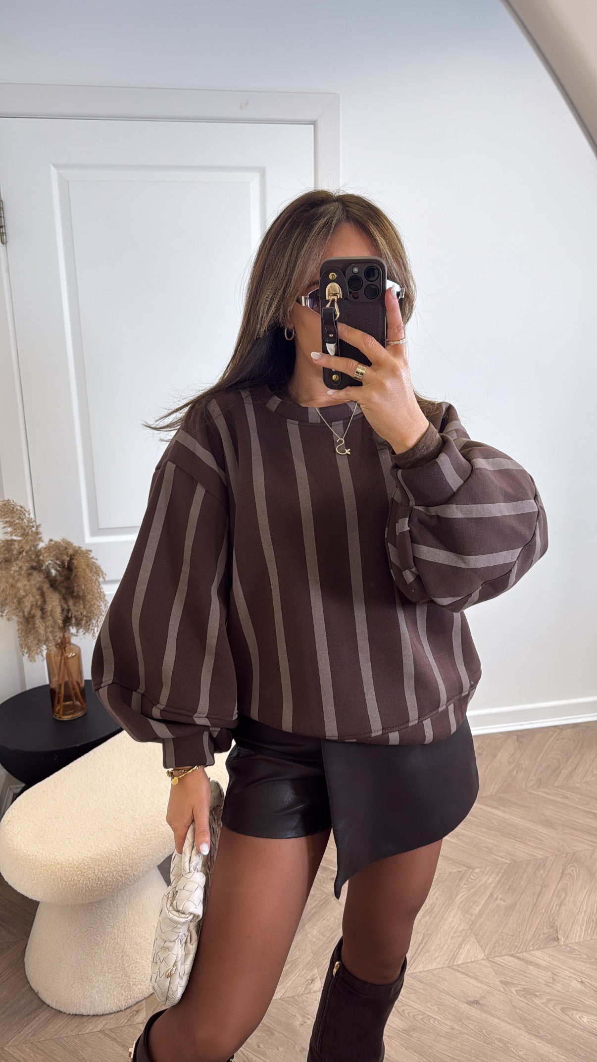 PENNY brown stripe jumper