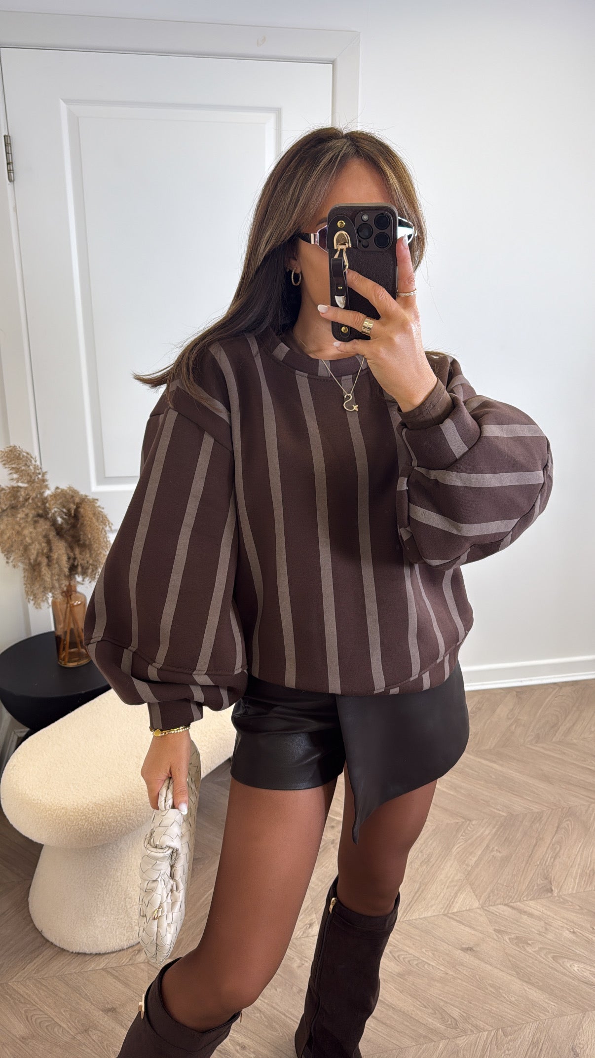 PENNY brown stripe jumper