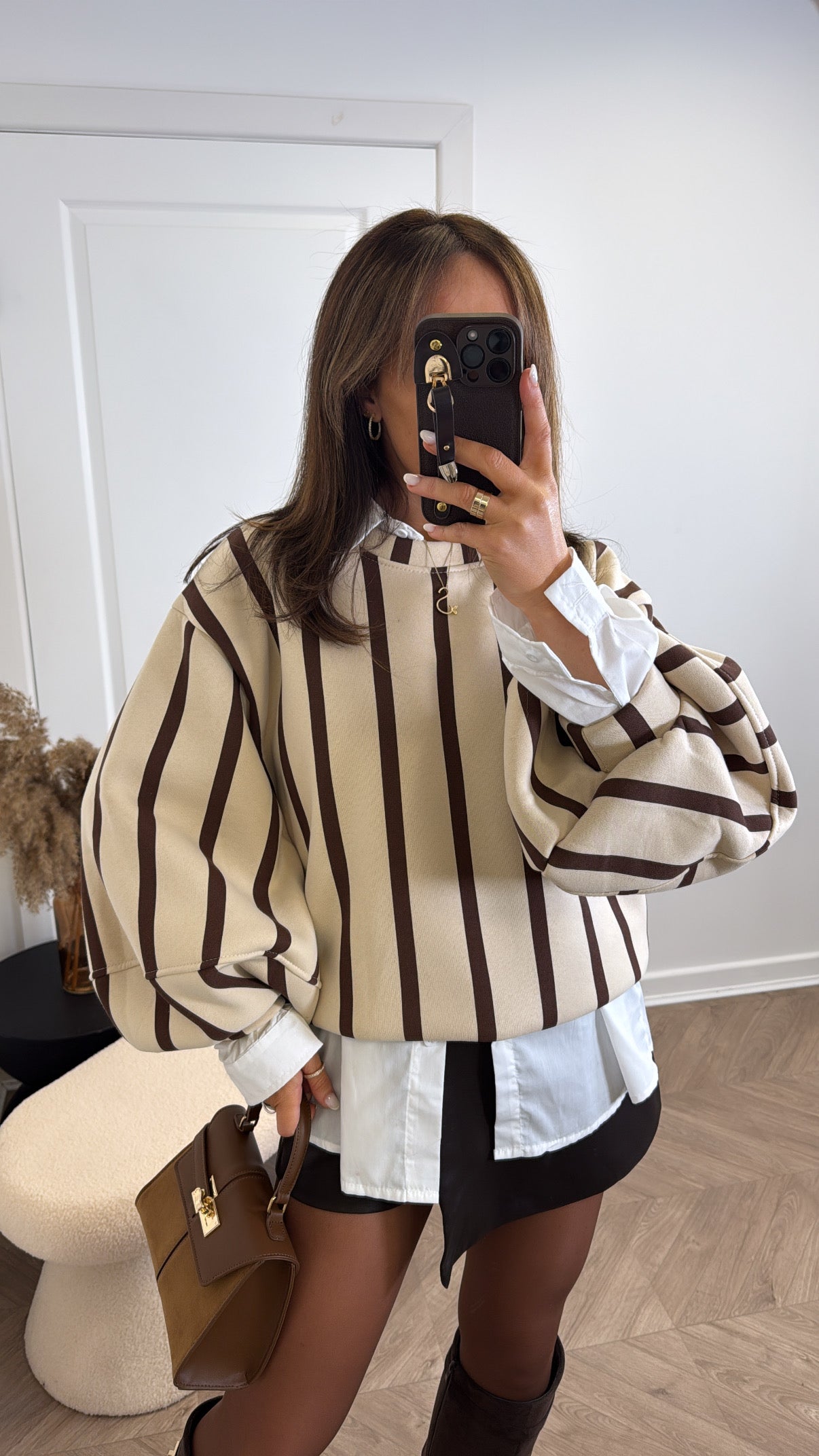 PENNY beige stripe jumper