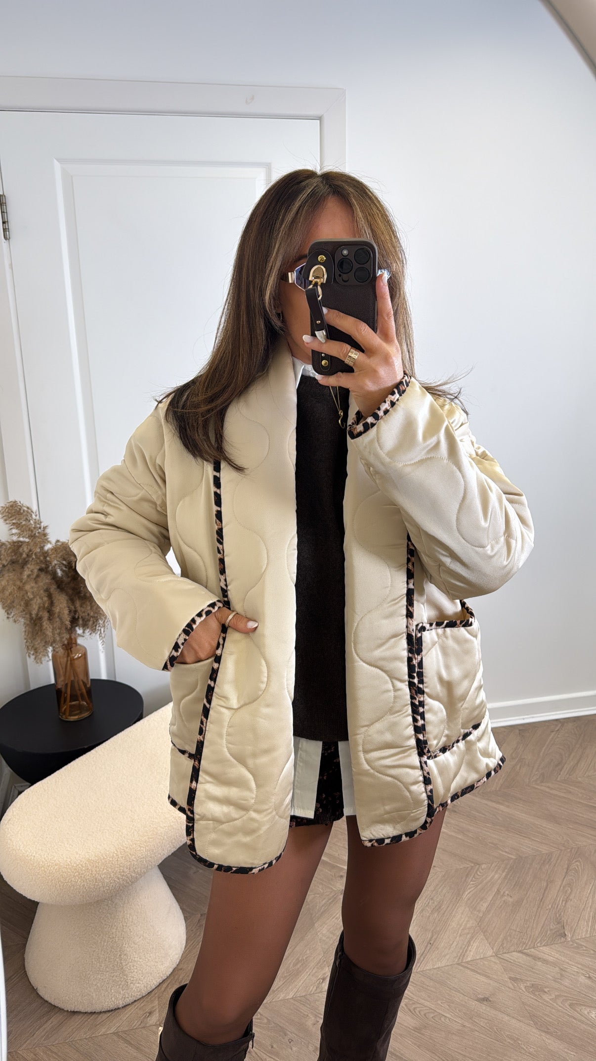 BONNIE gold padded jacket