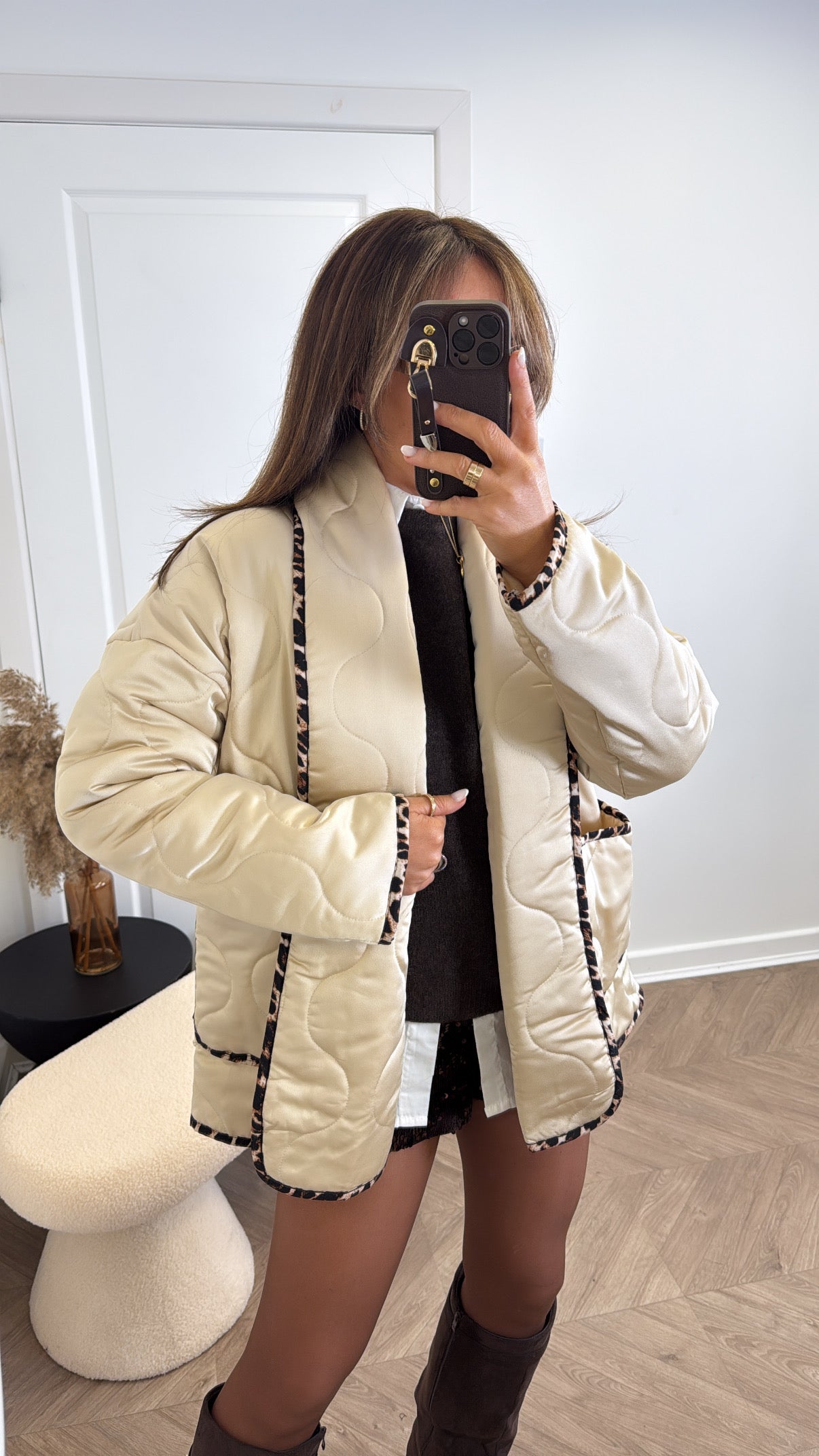 BONNIE gold padded jacket