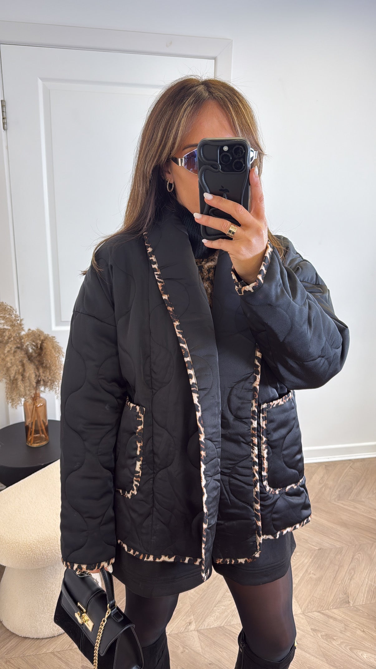 BONNIE black padded jacket